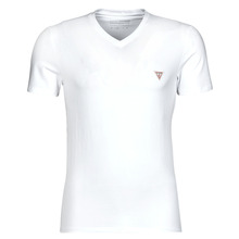 休闲潮流短袖 V领透气T恤正品 白色夏季 2024年新款 GUESS盖尔斯男装