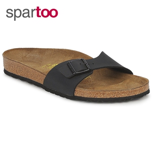 Birkenstock勃肯MADRID男女同款拖鞋休闲一字拖黑色德国新款正品