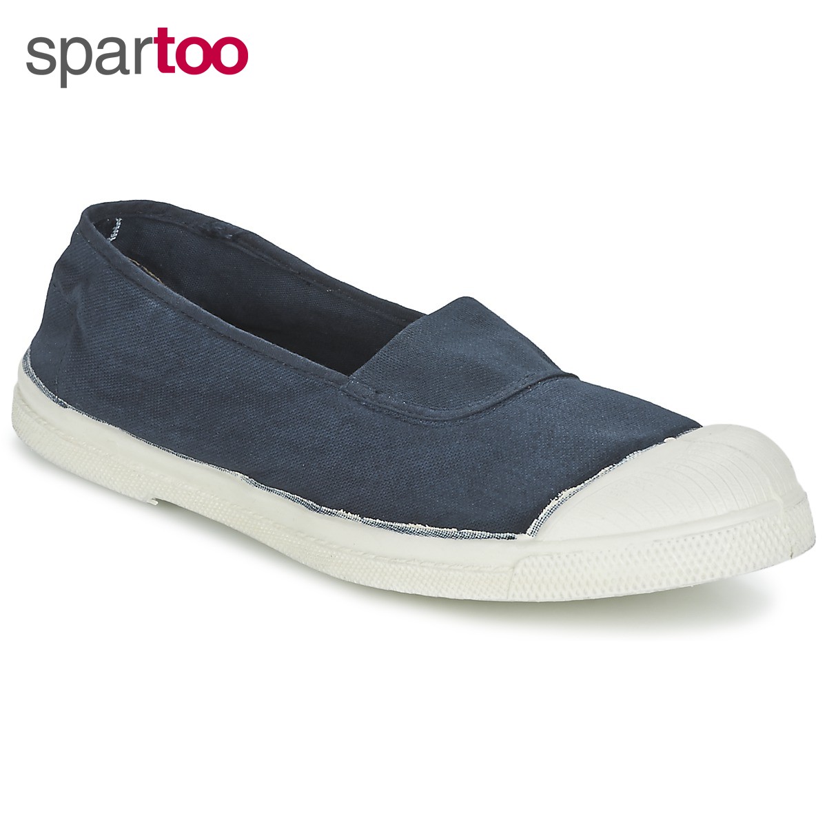 bensimon女鞋休闲低帮鞋板鞋蓝色帆布鞋一脚蹬原装正品法国品牌