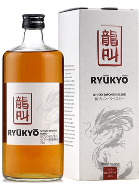 韮崎市日本洋酒RYUKYO 龙叫谷物调配威士忌 进口700ml40.5%  嗨棒