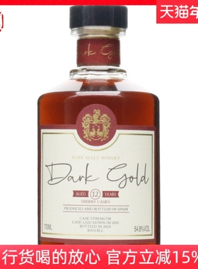 达克歌德12年纯麦威士忌 Oloroso雪莉原桶强度54.8%第二版