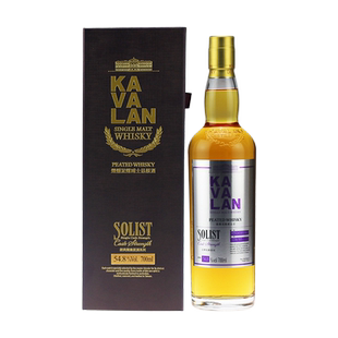 金车噶玛兰经典独奏烟熏泥煤威士忌单桶桶强单一麦芽洋酒KAVALAN