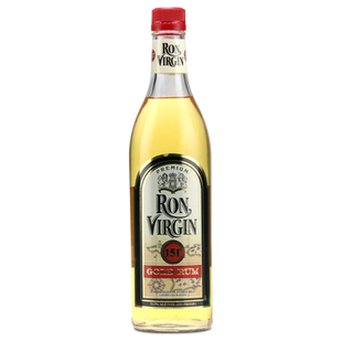 进口洋酒VIRGIN维珍151朗姆酒 烈酒火焰鸡尾酒基酒75.5度波多黎各