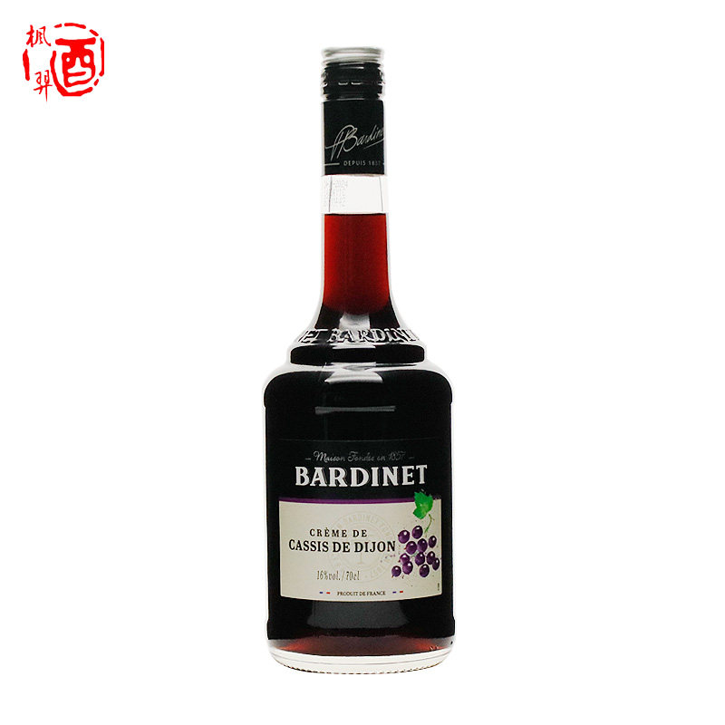 Bardinet必得利黑加仑力娇酒700ml 法国原瓶进口洋酒 鸡尾酒调酒