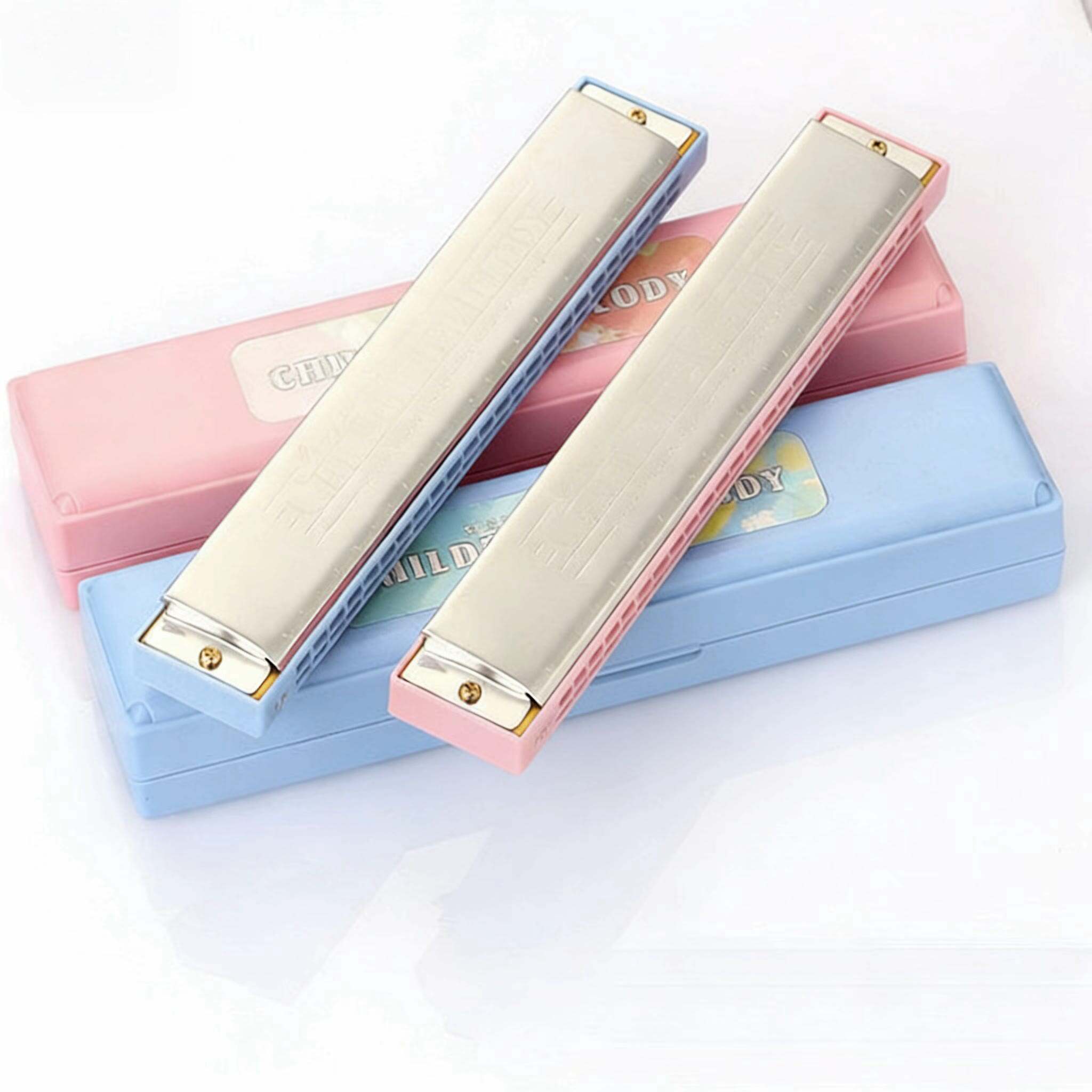 儿童口琴24孔金属C调复音口琴儿童学生初学成人乐器