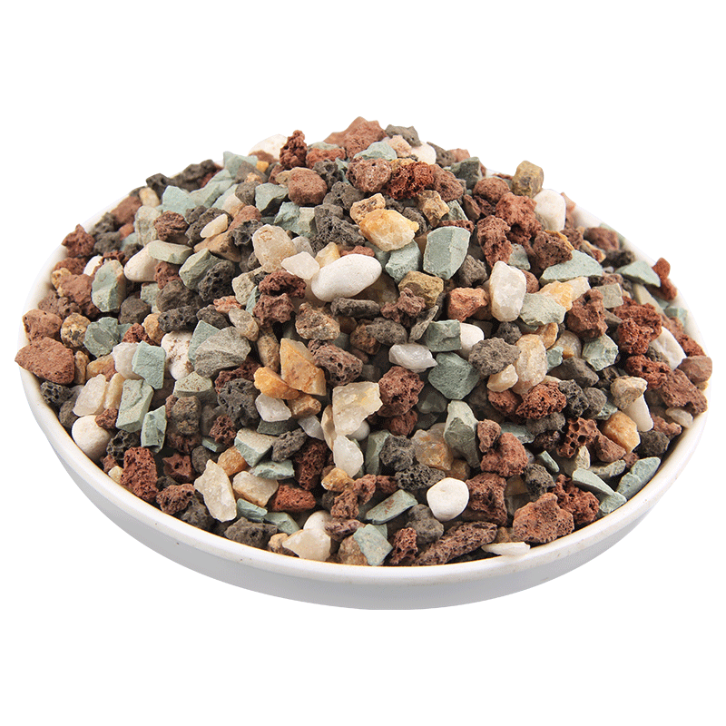 多肉全颗粒混合土虹彩石铺面石