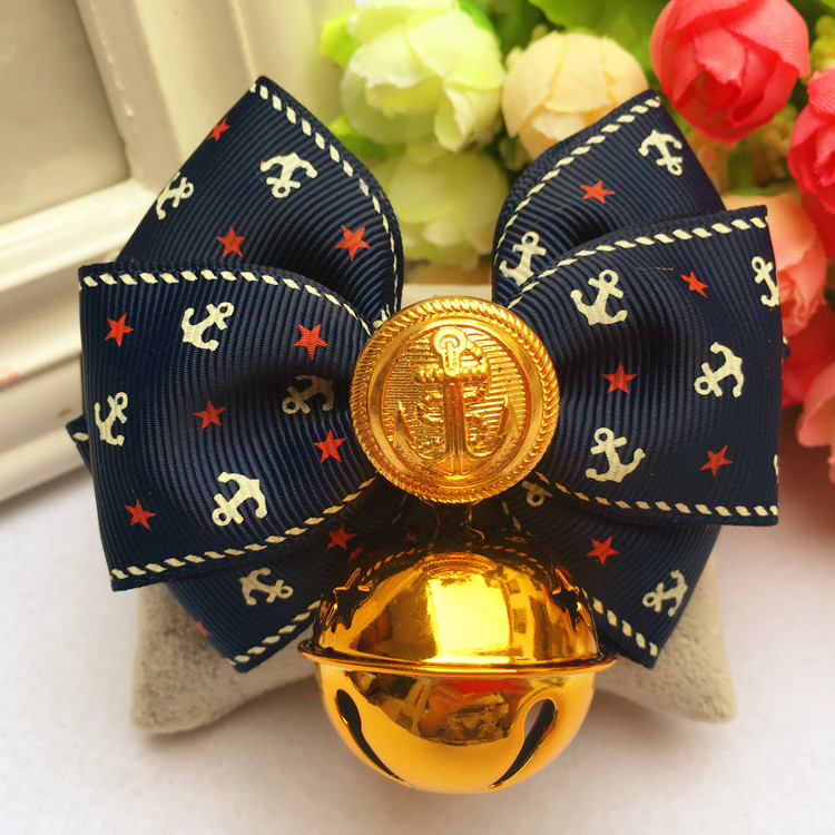 狗铃铛项圈宠物领结领带蝴蝶结项链猫咪泰迪小中大型犬饰品!
