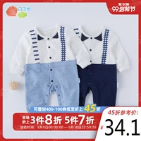 Beibei Yi quần áo trẻ em jumpsuit dài tay mùa xuân và mùa thu mới nhỏ quý ông khâu quần áo leo núi - Áo liền quần quần áo trẻ em cao cấp