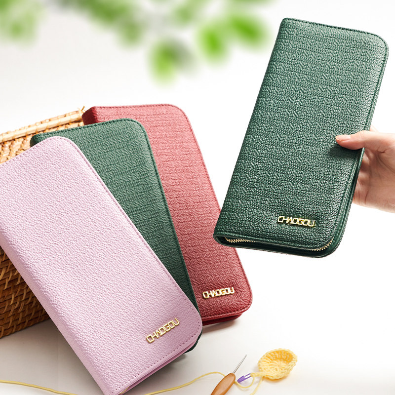 潮钩牌编织收纳包多色棒针收纳钩针环形针直针毛线钩织工具