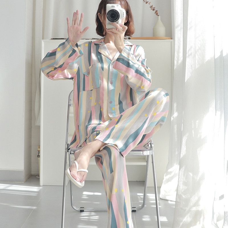 HEARMES条纹油画睡衣女