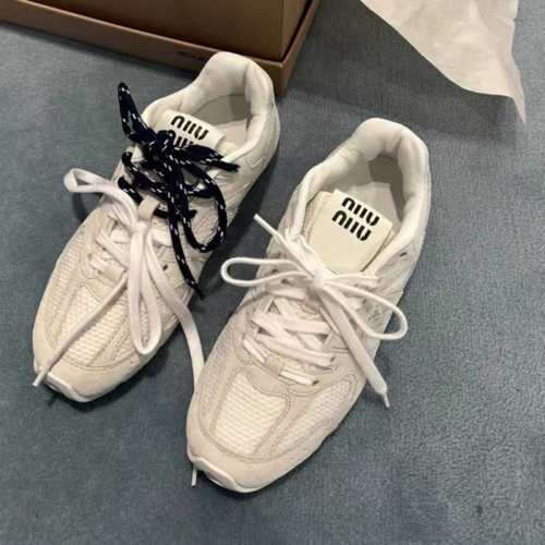 ANNSKG BV/MIU530阿甘鞋女双色鞋带复古联名运动鞋男缪家德训鞋子
