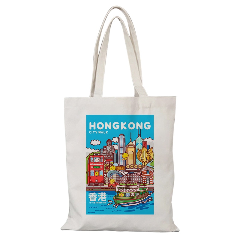 hongk帆布包香港city袋定