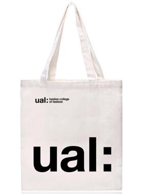 LCF伦敦时装学院UAL london college of fashion纪念品手提帆布包