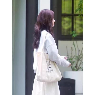 爱你徐若晗沈惜凡同款包包女周边时尚帆布袋通勤大容量手提单肩包