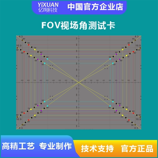 视场角测试卡定制FOV视场角测试卡视场角可调测试距离FOVchart