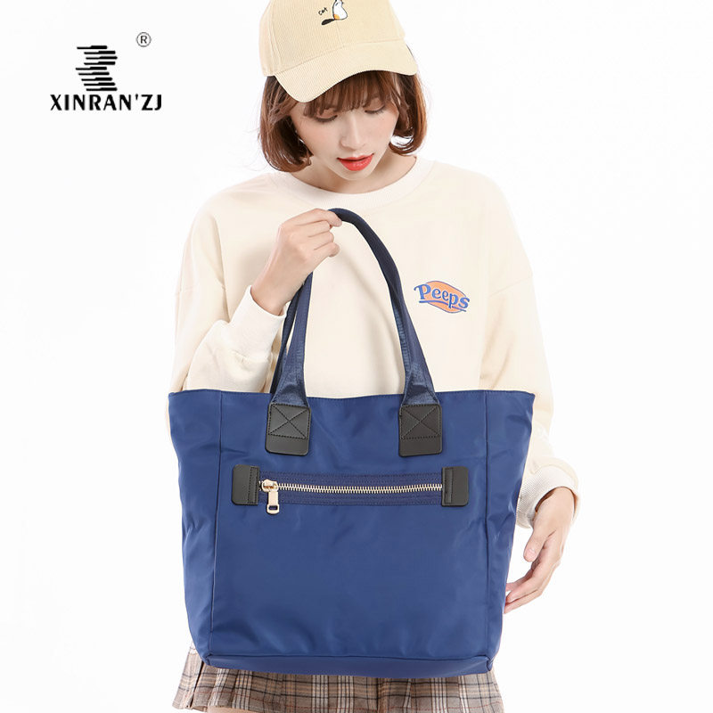 大容量防水女购物包袋短途旅行单肩休闲简单正反两用学生女挎大包在类目 箱包皮具/热销女包/男包, 女士包袋中 - 来自Buy2taobao.com提供专业的淘宝代购服务