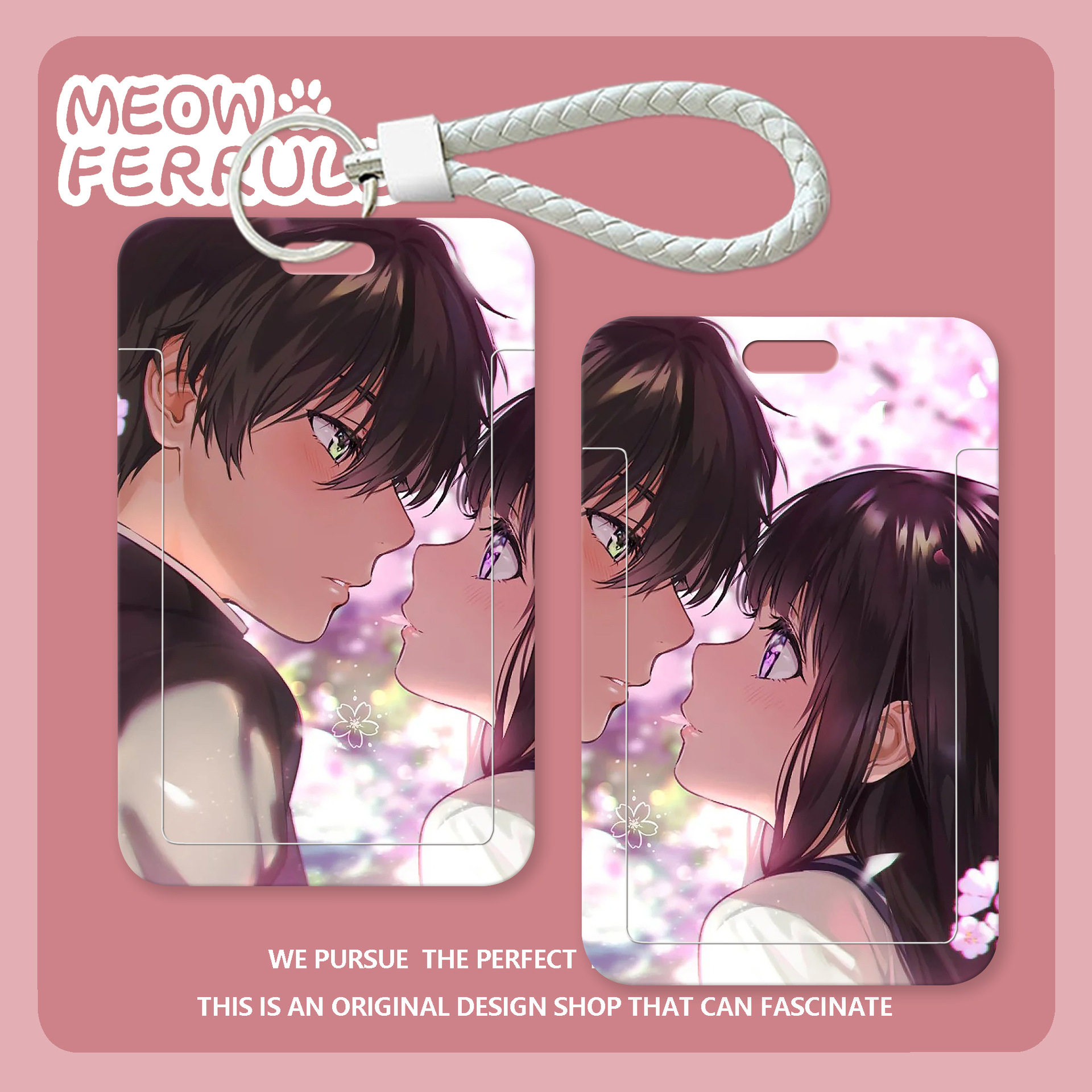 冰菓饭卡套可爱情侣高颜值学生创意挂脖水卡工牌胸牌厂牌壳身份证