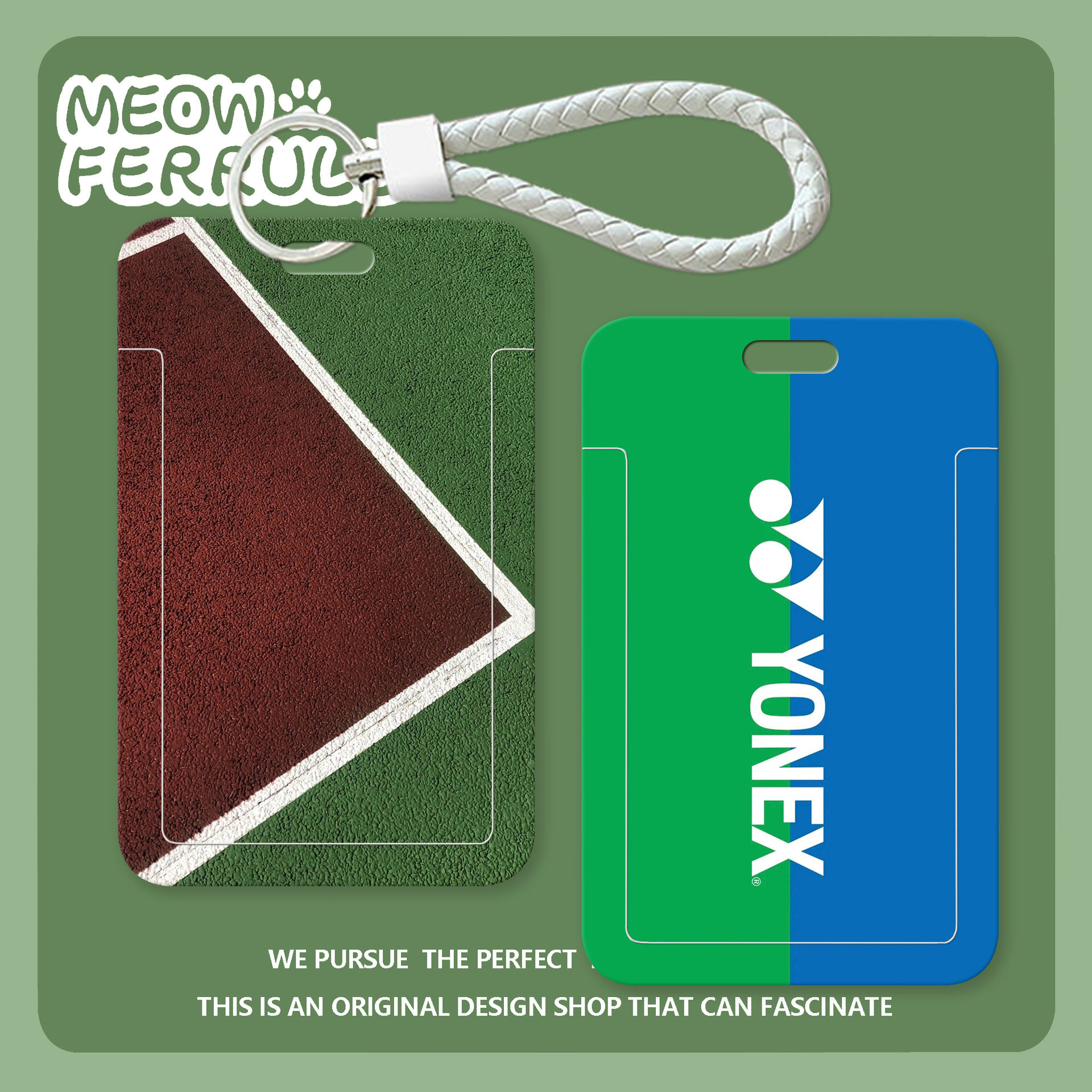 羽毛球爱好者周边卡套身份证银行卡工牌胸牌厂牌壳挂脖证件保护套