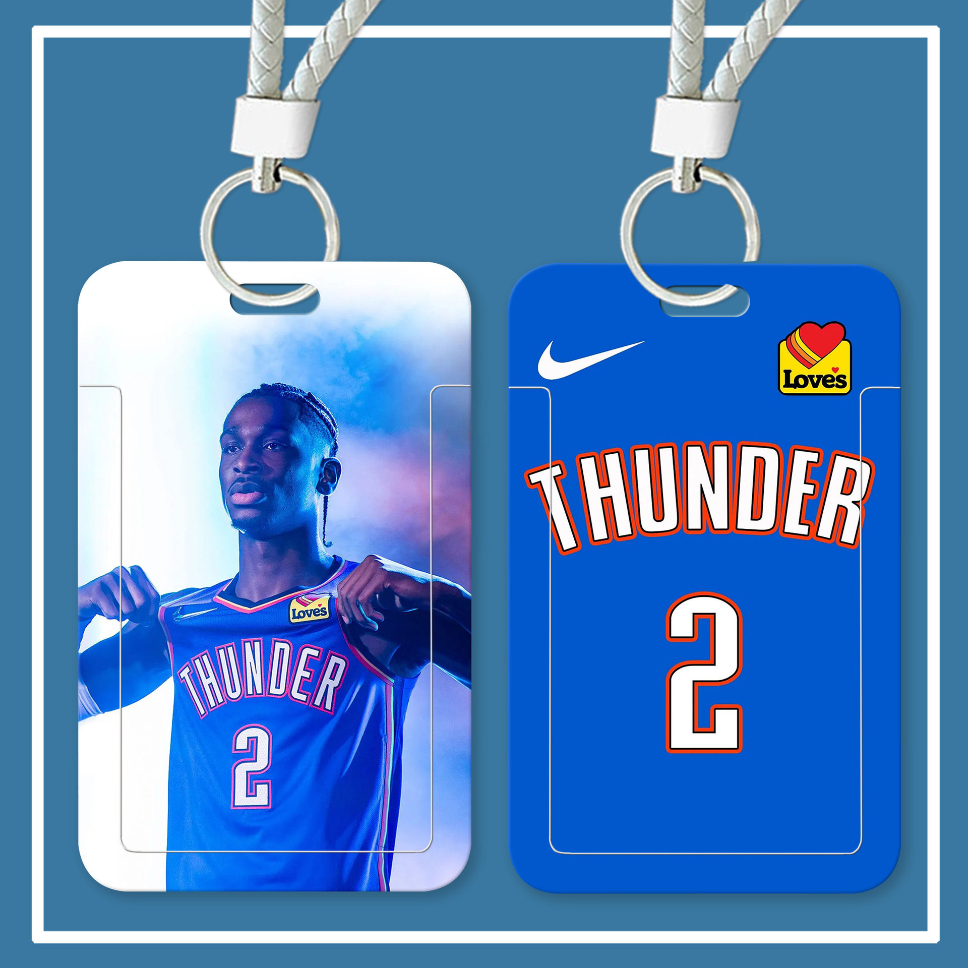 NBA球星亚历山大饭卡套篮球周边学生校园卡公交卡厂牌壳胸牌挂绳