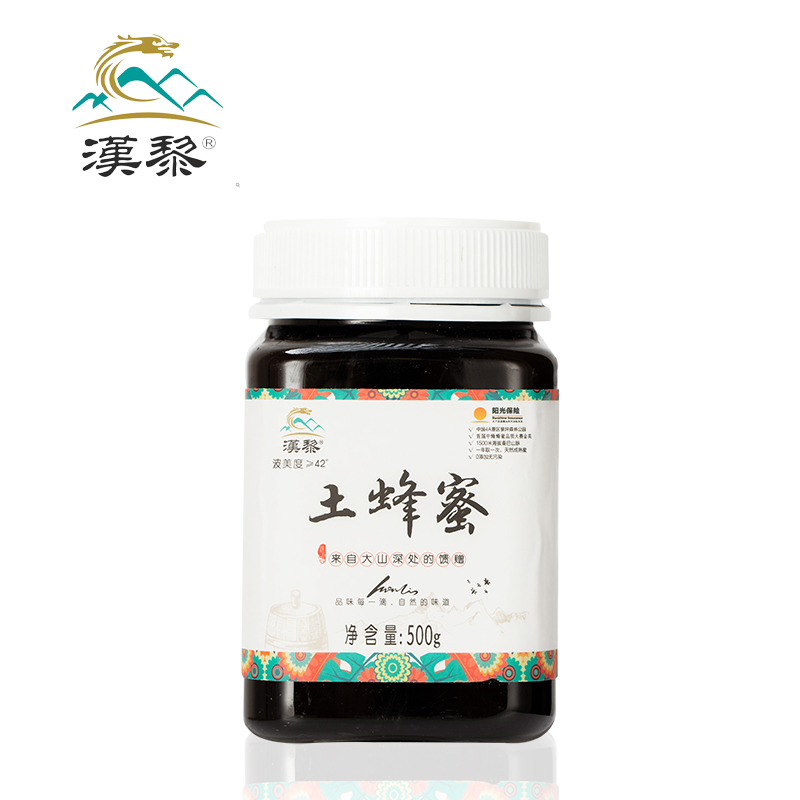 汉黎纯正天然土蜂蜜秦岭农家自产无添加成熟百花蜜深山蜂蜜冲饮