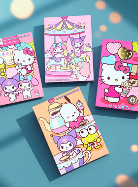 卡通乐园坐木马萌趣宝宝新年压岁钱小号利是封小朋友过年红包KT猫