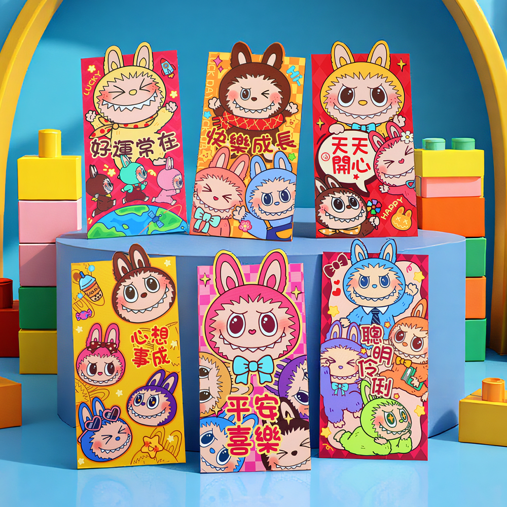 马年压岁红包可爱立体拉布布LABUBU卡通创意个性新年红包利是封