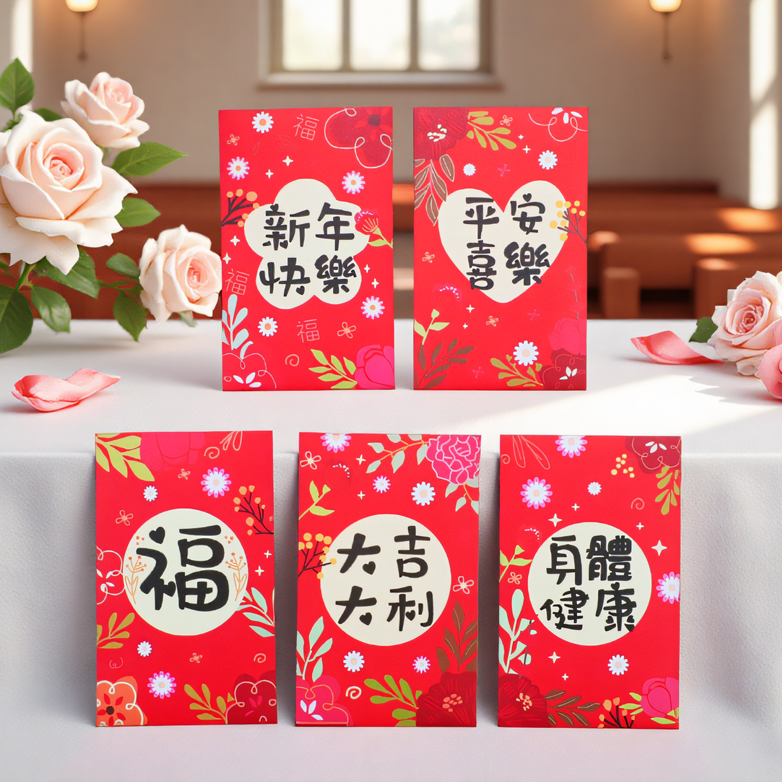 新款中国风创意七彩小花朵迷你小个1元2元装硬币通用节日利是红包,节庆用品/礼品,红包/利是封,淘宝优惠券,粉丝福利购,淘宝优惠卷