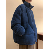 1009-MF51-P120-限价158*灯芯绒棉衣男冬季加厚棉袄日系宽松棉服，男装棉衣，四季星座1009