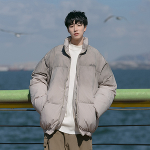 1009-FW10-P125-限价168*复古立领棉衣男冬季加厚面包服宽松棉服图片