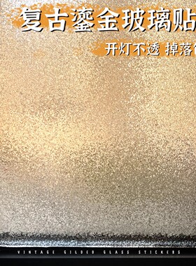 美式复古玻璃贴纸透光不透人3D卫生间窗户装饰防走光玻璃贴膜防窥