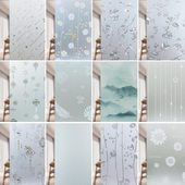 厕所窗户玻璃磨砂贴纸透光不透明贴膜卫生间浴室防走光隐私防窥视