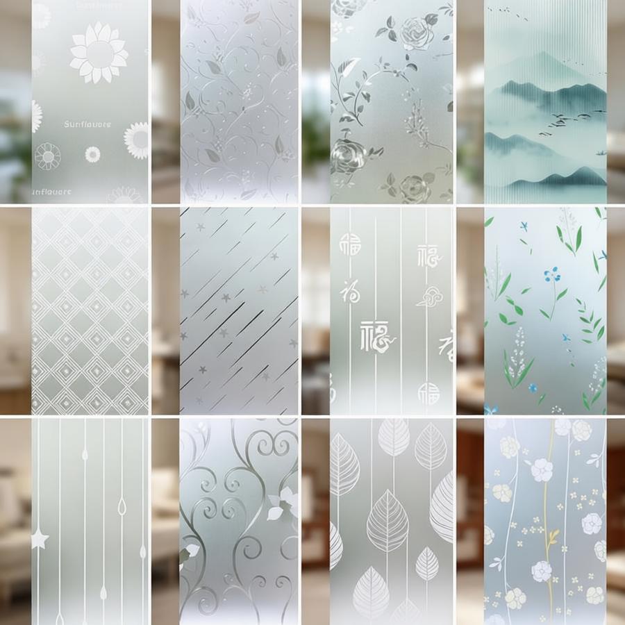 静电玻璃贴纸防水防窥膜透光不透明卫生间厨房窗户磨砂贴膜防走光