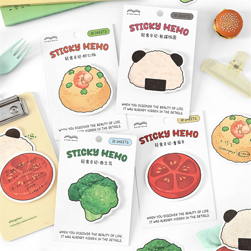 PaperMore轻食日记便利贴30张入