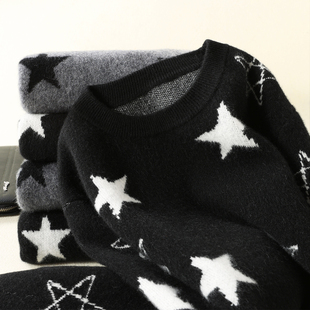 新款青年羊绒衫男圆领加厚打底针织毛衣青少年羊毛衫初中高中学生