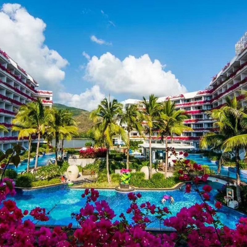 【五一趣玩】三亚亚龙湾迎宾馆豪华湖景家庭小套+美食套餐可选