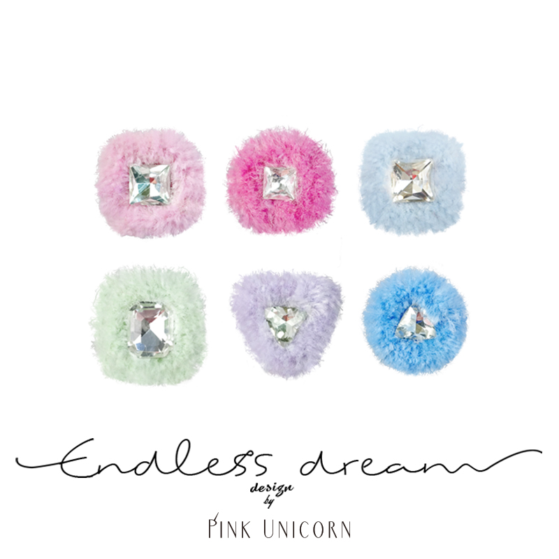 Y2K水钻女可爱耳钉多色