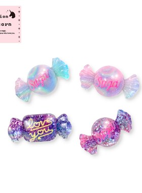 原创Y2K万圣节糖果耳钉趣味搞怪个性网红耳饰品耳夹甜酷少女耳环