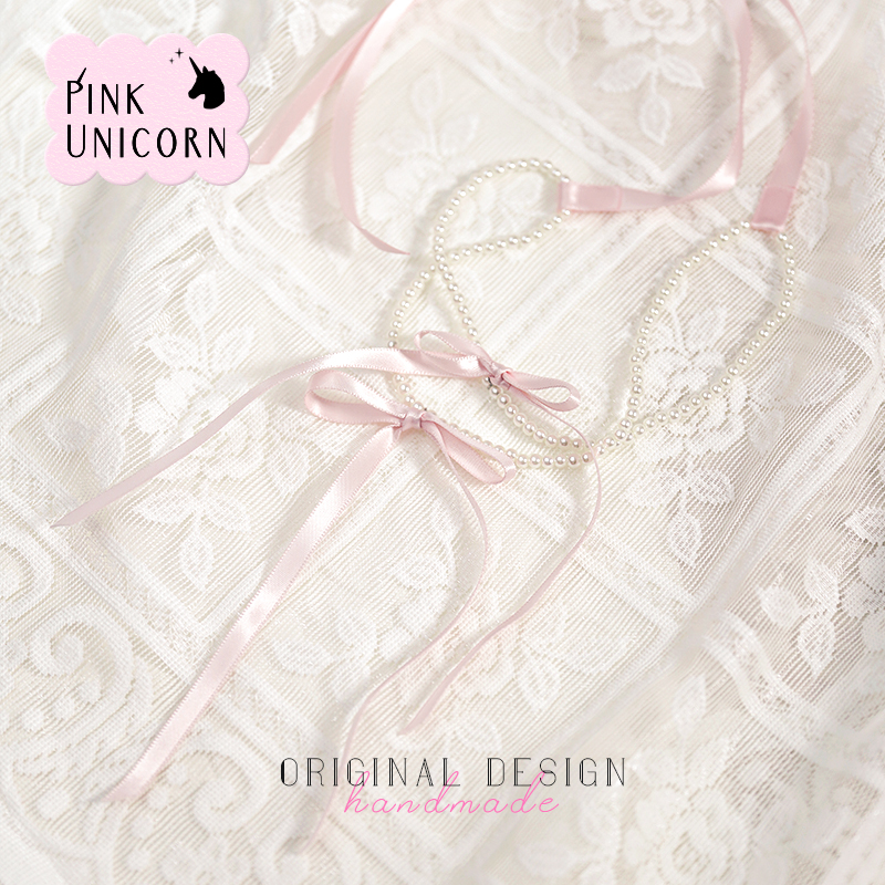 Pinku性感绑带系绳蝴蝶结女