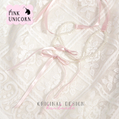 性感绑带原创法式 芭蕾风锁骨链双层珍珠叠戴项链女温柔蝴蝶结颈链