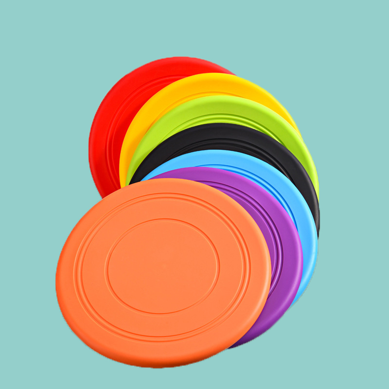 儿童TPR户外安全彩色软飞盘玩具