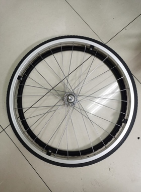 康扬karma轮椅后轮22寸22x1 3/8轮子总成实心轮胎轮椅后轮配件总