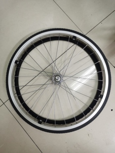 康扬karma轮椅后轮22寸22x1 3/8轮子总成实心轮胎轮椅后轮配件总