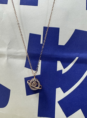 S925银灵动星球一生一世银项链心情礼物