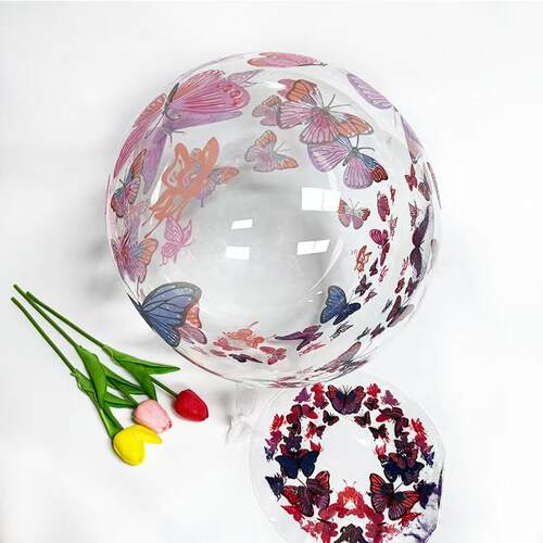 24寸彩色透明印花波波球