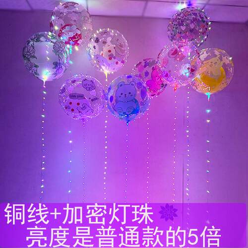 2024新款儿童卡通发光气球