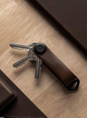 澳洲 Orbitkey - Leather Key Organiser Pro纯色真皮收纳钥匙包