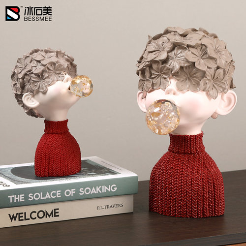 北欧轻奢艺术感摆件简约现代客厅