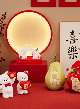 结婚礼物订婚布置装饰摆件