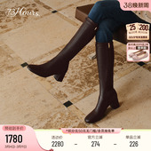 高跟长筒靴英伦风时装 新款 靴子瘦瘦靴 蒙马特冬季 73hours女鞋