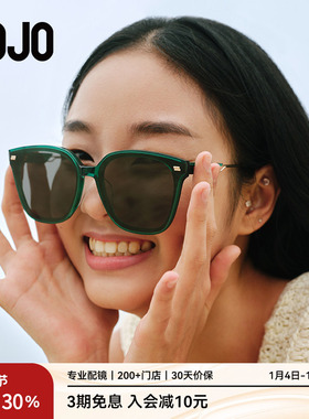 AOJO澳镜方框墨镜女防晒高清偏光驾驶太阳眼镜男潮AJ202SJ402